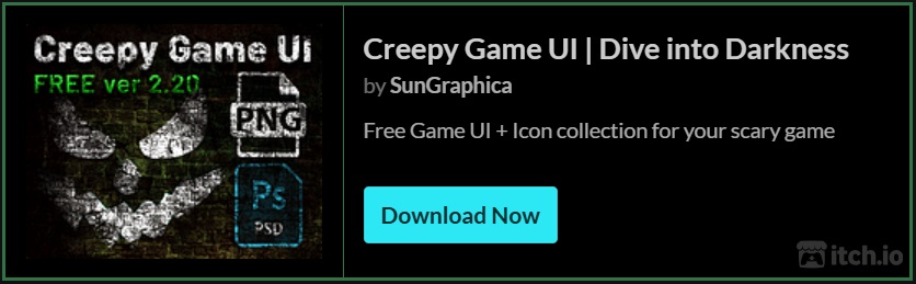 Creepy Game UI | Dive into Darkness