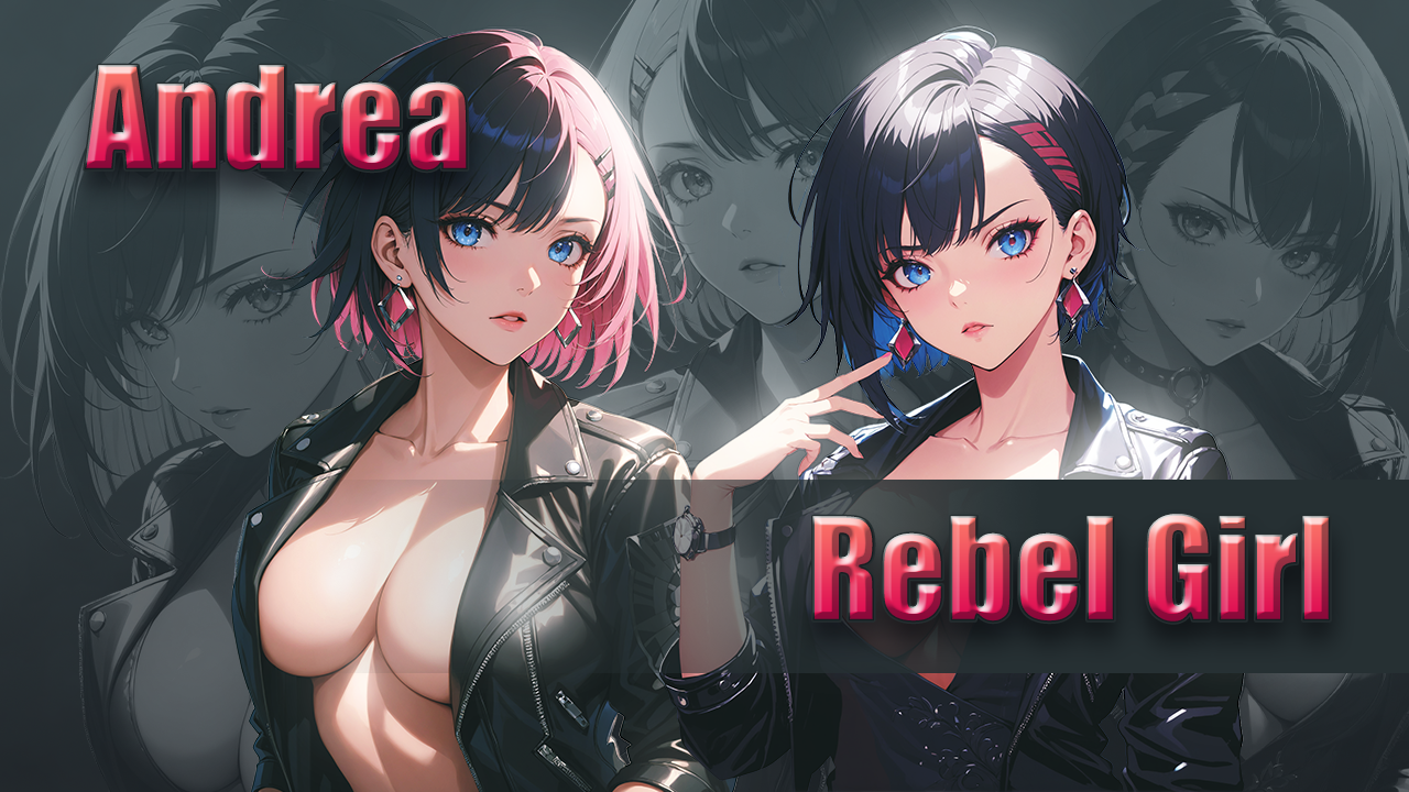 Andrea the Rebel Girl Basic Pack - Visual Novel Actor series