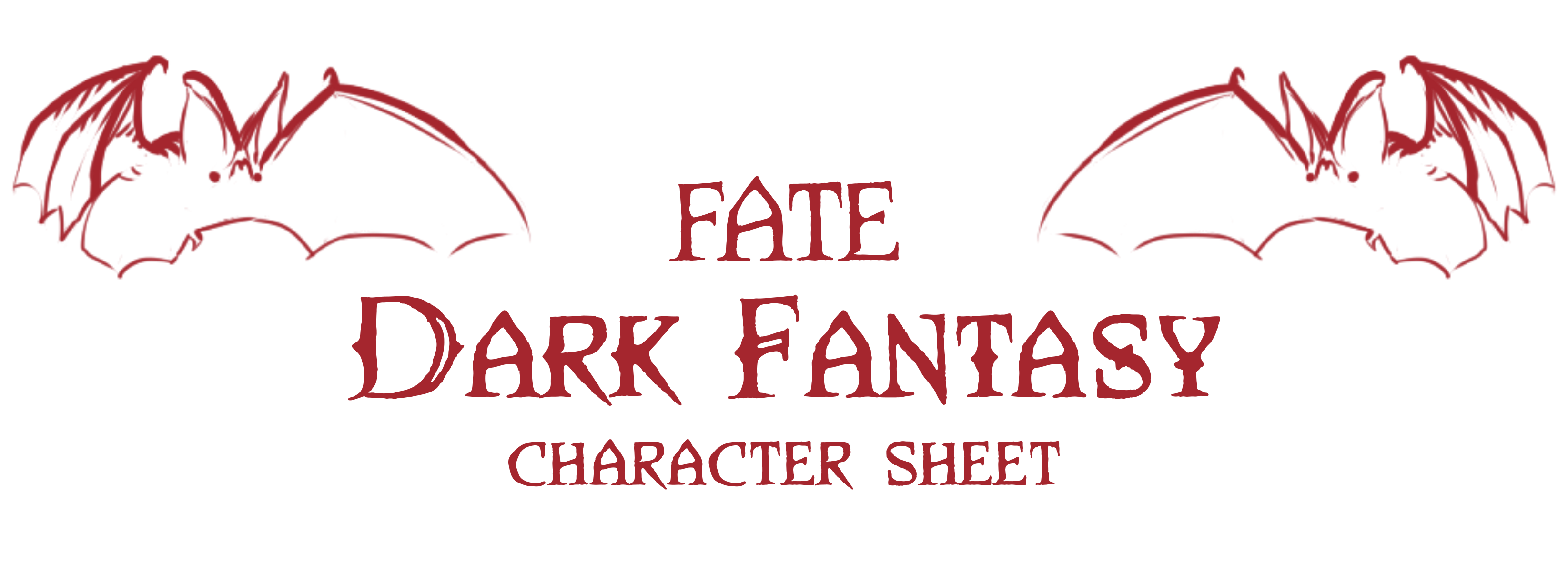 Dark Fantasy Sheets for Fate