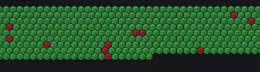 A grid representing IT resources with some green and some red, indicating the status of each resource