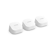 Amazon eero 6+ mesh Wi-Fi router | 1.0 Gbps Ethernet | Coverage up to 4,500 sq. ft. | Connect 75+ devices | 3-Pack | 2022 r…