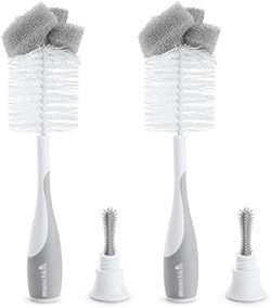 Munchkin® Sponge™ Bottle Brush, Grey, 2 Count (Pack of 1)