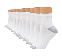 Hanes womens Value, Ankle Soft Moisture-wicking Socks, Available in 10 and 14-packs