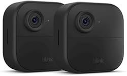 Blink Outdoor 4 – Wireless smart security camera, two-year battery, 1080p HD day and infrared night live view,