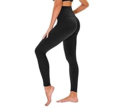 High Waisted Leggings for Women - No See Through Tummy Control Cycling Workout Yoga Pants with Pockets Reg & Plus