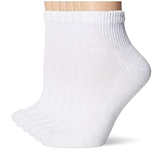 Hanes womens Ultimate Comfort Toe Seamed Ankle Socks Pack Of 6