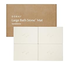 Dorai Home Stone Bath Mat for Bathroom | Large, Quick-Drying Stone Bath Mat | Non-Slip Surface | Customizable Design | 22.3…