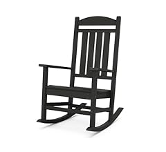 POLYWOOD R100BL Presidential Rocking Chair, Black