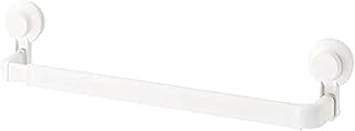 Ikea TISKEN Towel Rack with Suction Cup (Extendable Upto 83 cm, White), Aluminium