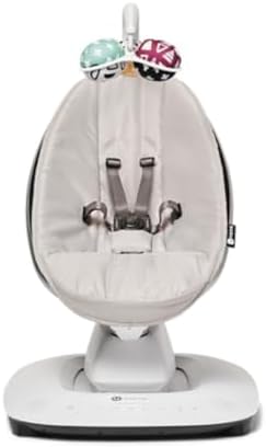 4moms MamaRoo Multi-Motion Baby Swing, Bluetooth Enabled with 5 Unique Motions, Grey