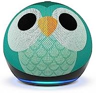 Amazon Echo Dot (5th Gen, 2022 release) Kids | Designed for kids, with parental controls | Owl