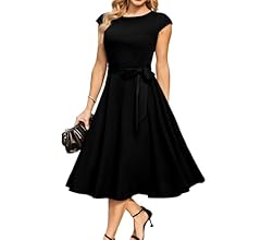 DRESSTELLS Cocktail Dress, Formal Wedding Guest Dresses for Women 2024 Vintage Party Dress Homecoming&Prom