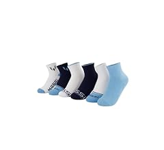 Messi Girls' Lifestyle No-Show, 6-Pack Kids Socks, Soft & Stretchy, Comfortable