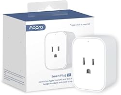 Aqara Smart Plug, REQUIRES AQARA HUB, Zigbee, with Energy Monitoring, Overload Protection, Scheduling and Voic