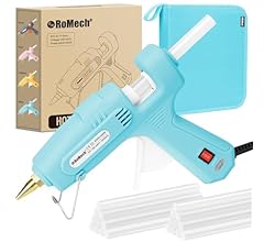 ROMECH Full Size Hot Glue Gun with 60/100W Dual Power and 21 Hot Glue Sticks (7/16"), Fast Preheating Heavy Duty Industrial…