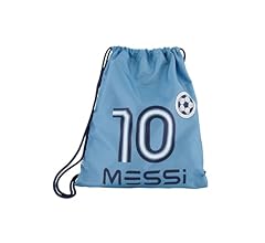 Messi Boys' Kids Drawstring School Backpack, Argentina Blue, One Size