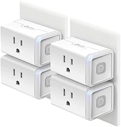 Kasa Smart Plug HS103P4, Smart Home Wi-Fi Outlet Works with Alexa, Echo, Google Home & IFTTT, No Hub Required,