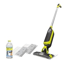 Shark Cordless Hard Floor Vacuum Mop Includes 2 Disposable Pads and a 12oz VACMOP Solution, Charcoal Gray, VM180