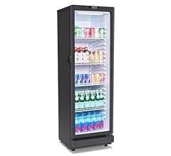 Whynter CDM-850BW Commercial Merchandiser Refrigerator 8.5 Cu.Ft Upright Beverage Cooler with Self-Closing Door, 245-Can Di…