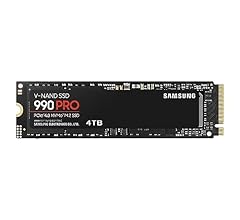 SAMSUNG 990 PRO SSD 4TB PCIe 4.0 M.2 2280 Internal Solid State Hard Drive, Seq. Read Speeds Up to 7,450 MB/s for High End C…