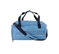 Messi Lifestyle Duffel Bag for Boys & Girls, Side Pockets & Adjustable Strap, Durable, Argentina Blue, One Size