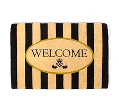 MACKENZIE-CHILDS Entrance Mat, Decorative Outdoor Front Door Mat, Coir Door Mat, Awning Stripe