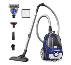 Aspiron Canister Vacuum Cleaner, 24Kpa Bagless Vacuum Cleaner, 3.7QT Large Dust Cup, Double HEPA Filter, Retractable Cord, …