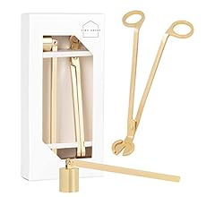 Candle Wick Trimmer and Candle Snuffer Accessory Set – Gold