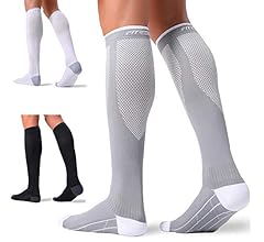 FITRELL 3 Pairs Compression Socks for Women and Men 20-30mmHg-Circulation Support Socks