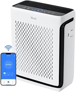 LEVOIT Air Purifiers for Home Large Room Bedroom Up to 1110 Ft² with Air Quality and Light Sensors, Smart WiFi