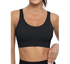 RUNNING GIRL High Impact Sports Bras for Women,Racerback Running Bra Workout Crop Tank Tops Longline Sports Bra Push up