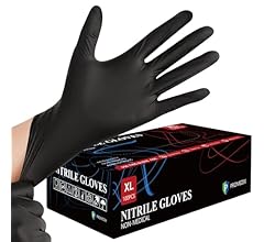 PROMEDIX P Nitrile Gloves, 4mil-100 Count, Gloves Disposable Latex Free, Disposable Gloves for Cooking,Household,Food safe