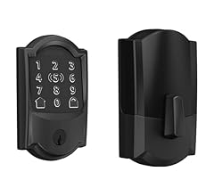 Schlage BE499WB CAM 622 Encode Plus WiFi Deadbolt Smart Lock, Keyless Entry Touchscreen Door Lock with Camelot Trim, Matte …