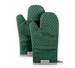 KitchenAid Asteroid Oven Mitt Set, 7"x12.5", Dark Green, 2 Piece