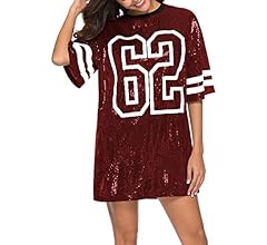 PORRCEY Juniors Short Sleeve Sequin Funny Dress Shirts