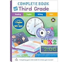 Carson Dellosa The Complete Book of 3rd Grade Workbooks, Reading Comprehension, Math, Writing and More, Third Grade Workboo…