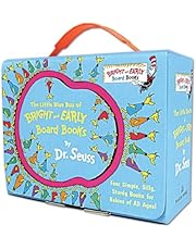 The Little Blue Boxed Set of 4 Bright and Early Board Books: Hop on Pop; Oh, the Thinks You Can Think!; Ten Apples Up On Top!; The Shape of Me and Other Stuff (Bright &amp; Early Board Books(TM))