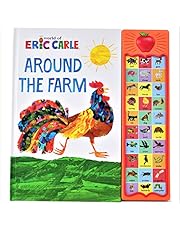 World of Eric Carle, Around the Farm 30-Button Animal Sound Book - Great for First Words - PI Kids