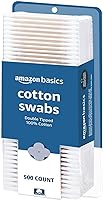 Amazon Basics Cotton Swabs, 500 Count