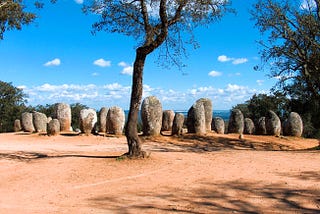 The circle of stones in Almendre.