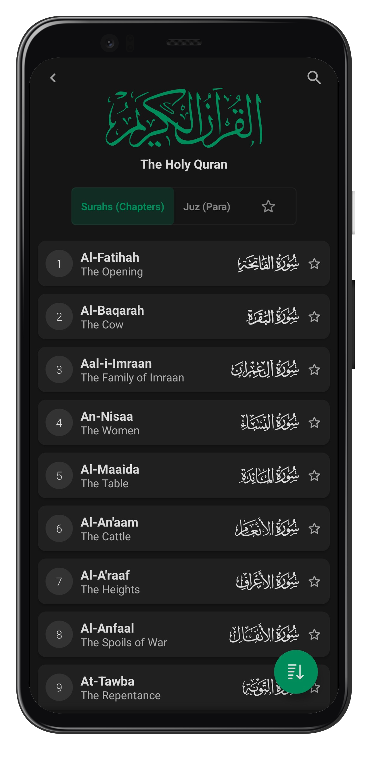 QuranApp Reading View