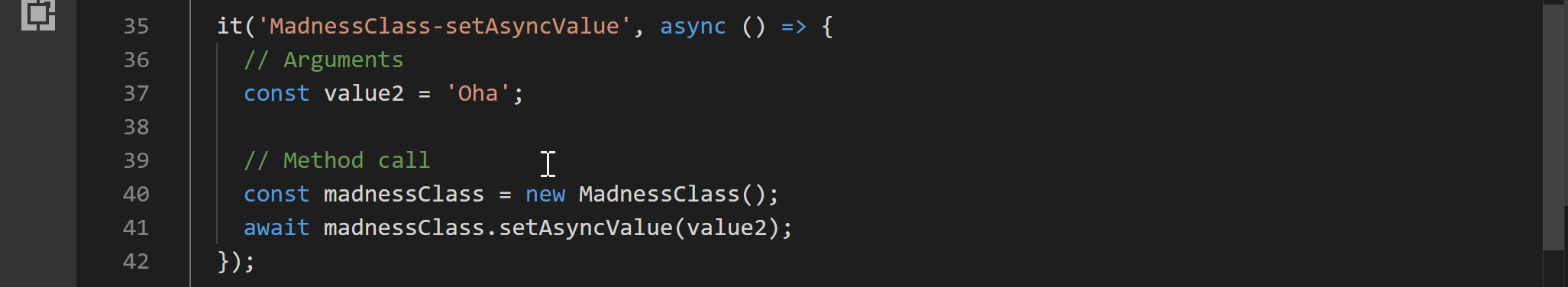 Async method test