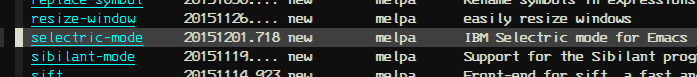 selectric-mode on MELPA
