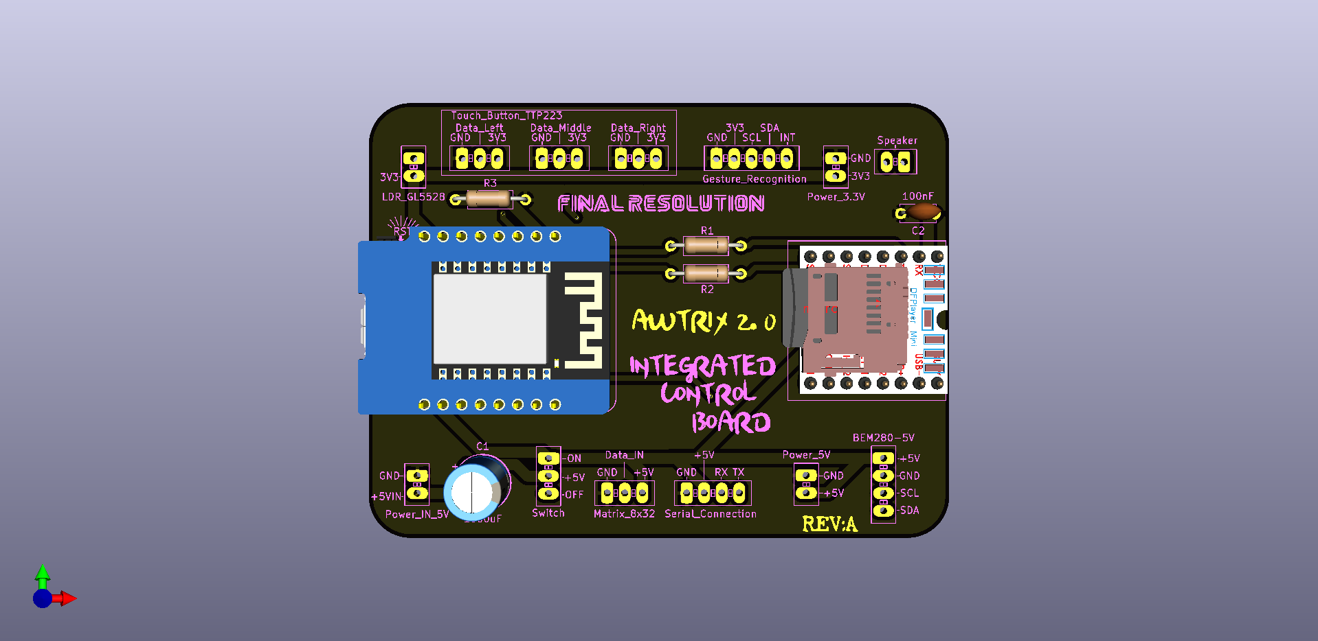 AWTRIX-Motherboard