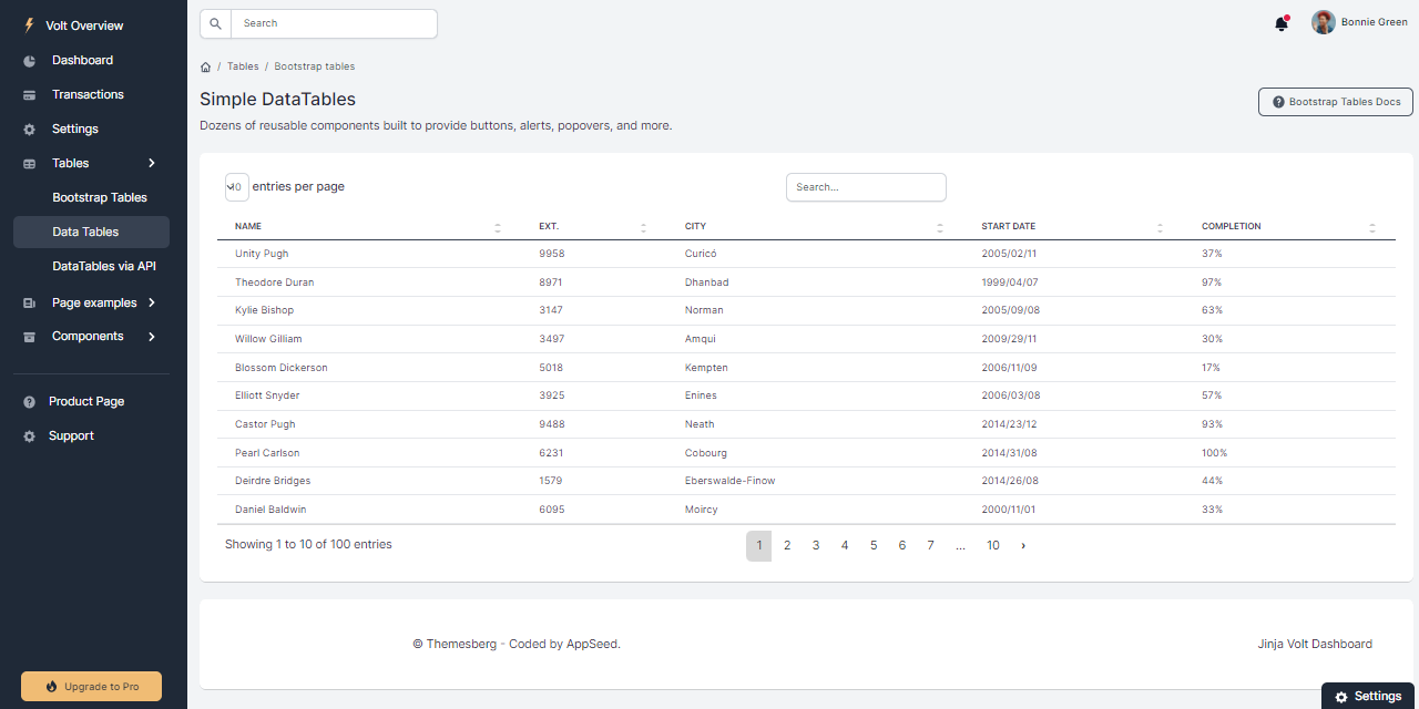 sample-flask-datatables