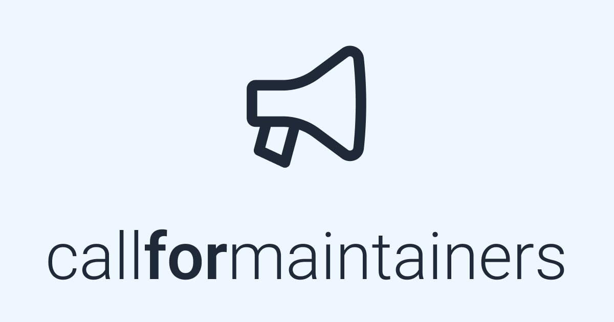 call-for-maintainers