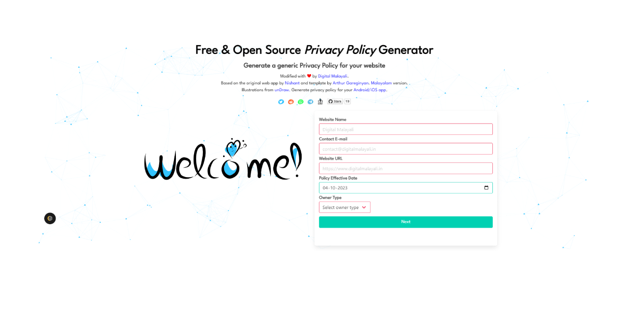 free-website-privacy-policy-generator