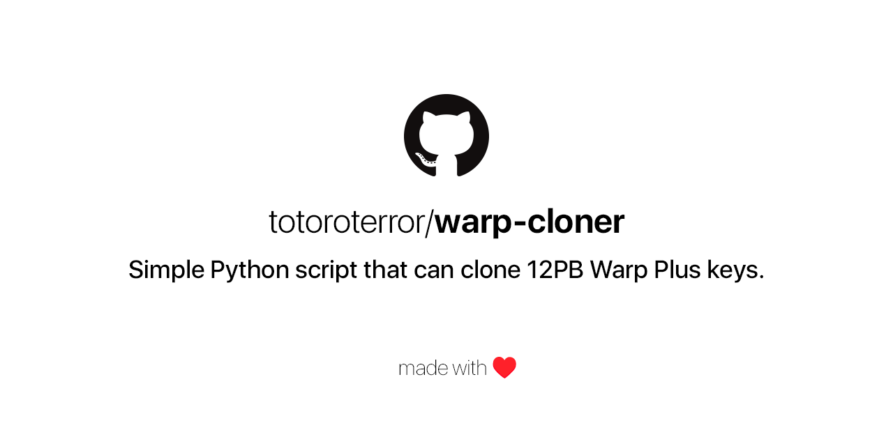 warp-cloner