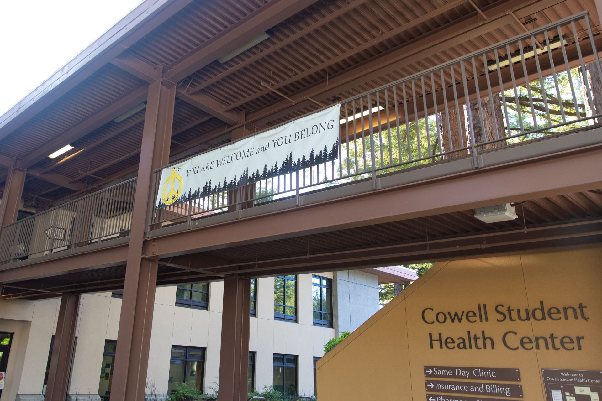 Outside view of the Cowell Student Health Center