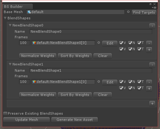 BlendShapeBuilder